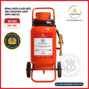 bình chữa cháy Dolphin 35kg, bình chữa cháy bột ABC 35kg, bình chữa cháy xe đẩy Dolphin, bình chữa cháy DPA-ABC35, bình chữa cháy công nghiệp, thiết bị PCCC Thịnh Bảo