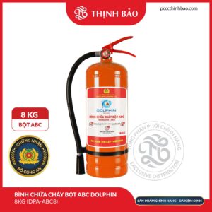 PCCC Thinh Bao - Bình chữa cháy bột ABC Dolphin 8KG (DPA-ABC8)