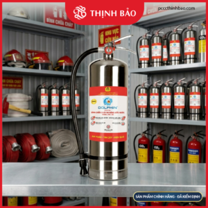 PCCC Thinh Bao - Bình chữa cháy đa năng gốc nước Dolphin vỏ inox – 3.5 lít (DPA-I3PL)