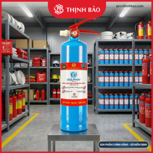 PCCC Thinh Bao - Bình chữa cháy đa năng gốc nước Dolphin vỏ thép – 1 lít