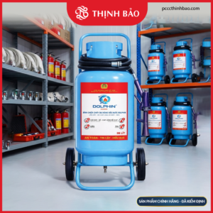 PCCC Thinh Bao - Bình chữa cháy đa năng gốc nước Dolphin vỏ thép – 35 lít