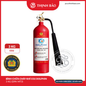 PCCC Thinh Bao - Bình chữa cháy khí CO2 Dolphin 3 kg (DPA-MT3)