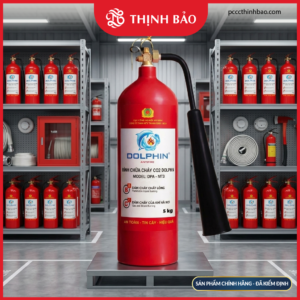 PCCC Thinh Bao - Bình chữa cháy khí CO2 Dolphin 5 kg (DPA-MT5)