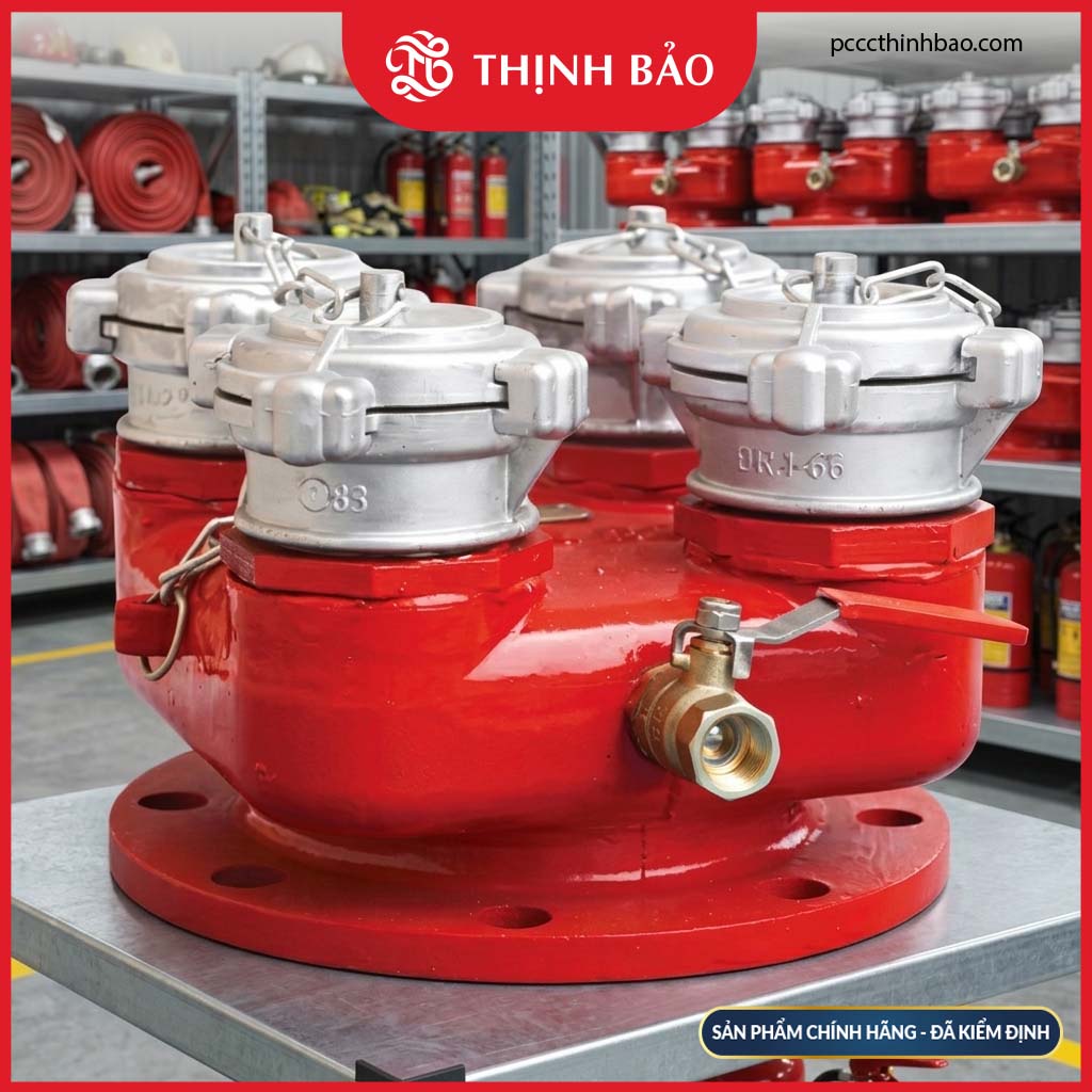 PCCC Thinh Bao - Hong tiep nuoc 4 cua 1 PCCC Thinh Bao - Hong tiep nuoc 4 cua